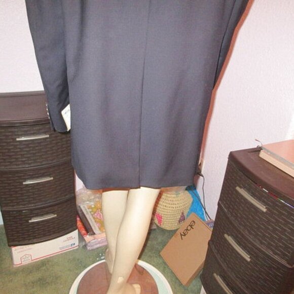 Michael Kors Men's Wool Suit Jacket Blazer Size 46L Navy Luxury Sport Coat NWT - Picture 10 of 12